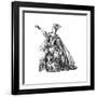 Costume from the French Theatre-Moreau-Framed Giclee Print