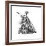 Costume from the French Theatre-Moreau-Framed Giclee Print