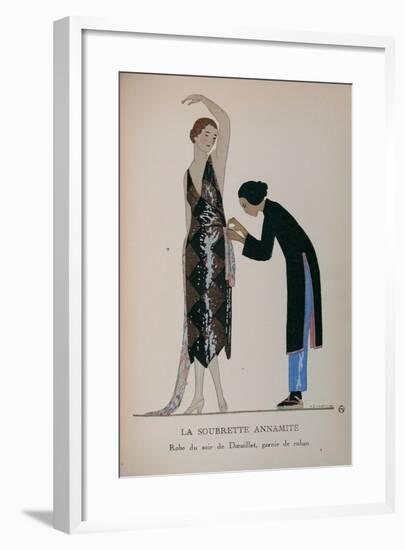 Costume Illustration by A. E. Marty-null-Framed Art Print