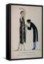 Costume Illustration by A. E. Marty-null-Framed Stretched Canvas