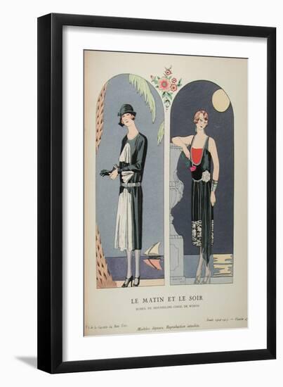 Costume Illustration by Georges Barbier-null-Framed Art Print