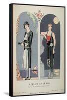 Costume Illustration by Georges Barbier-null-Framed Stretched Canvas