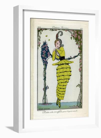 Costume Illustration by Gerda Wegener-null-Framed Art Print