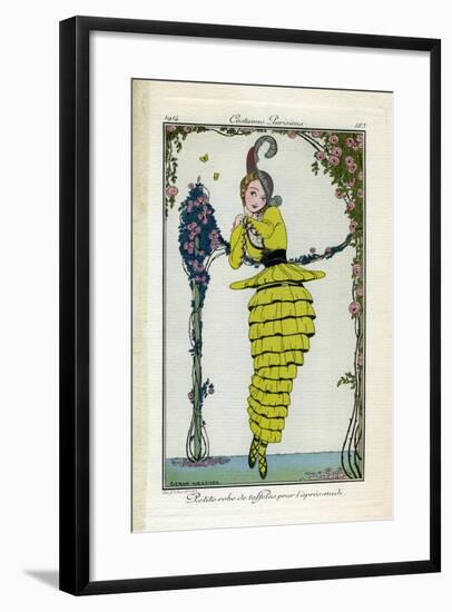 Costume Illustration by Gerda Wegener-null-Framed Art Print