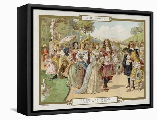 Costume in 1600 - the Court of Louis XIV-null-Framed Stretched Canvas