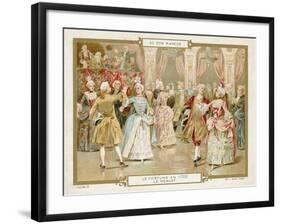 Costume in 1700: Dancing the Minuet-null-Framed Giclee Print