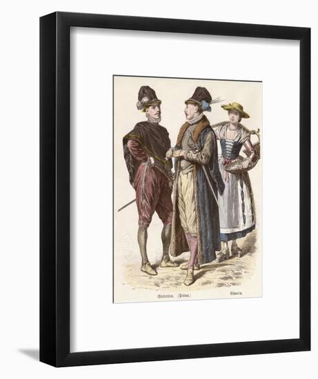 Costume, Italian Students-null-Framed Art Print