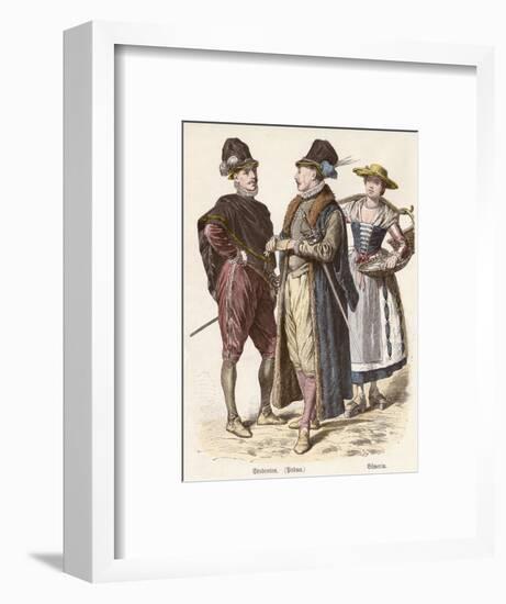 Costume, Italian Students-null-Framed Art Print