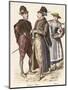 Costume, Italian Students-null-Mounted Art Print