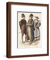 Costume, Italian Students-null-Framed Art Print