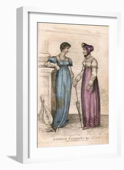 Costume, June 1814-null-Framed Art Print