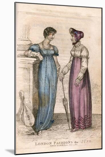 Costume, June 1814-null-Mounted Art Print