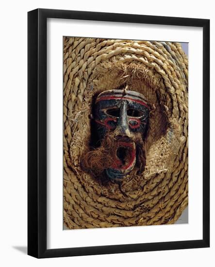 Costume Mask for the Celebration of the Mexican Annual Festival of Guelaguetza-Mexican School-Framed Giclee Print