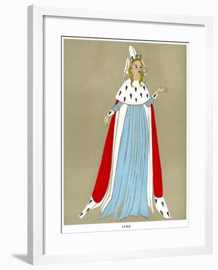 Costume of 1486, Early to Mid 20th Century-null-Framed Giclee Print