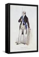 Costume of a Freemason for His Reception into the Grade of Master, C.1848-null-Framed Stretched Canvas