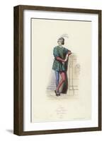 Costume of a Page, Reign of Charles V of France-null-Framed Giclee Print