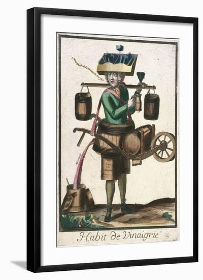 Costume of a Vinegar Seller-null-Framed Giclee Print