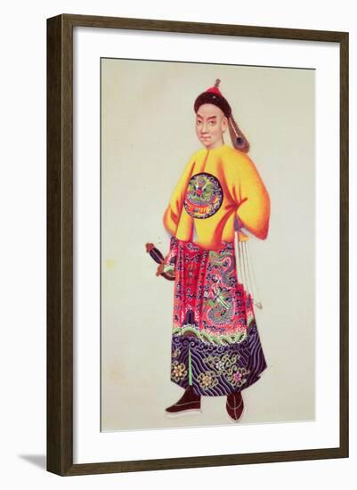 Costume of an Emperor, Late 18th Century-null-Framed Giclee Print