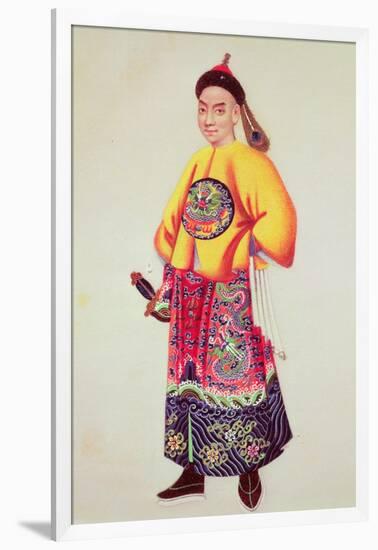 Costume of an Emperor, Late 18th Century-null-Framed Giclee Print