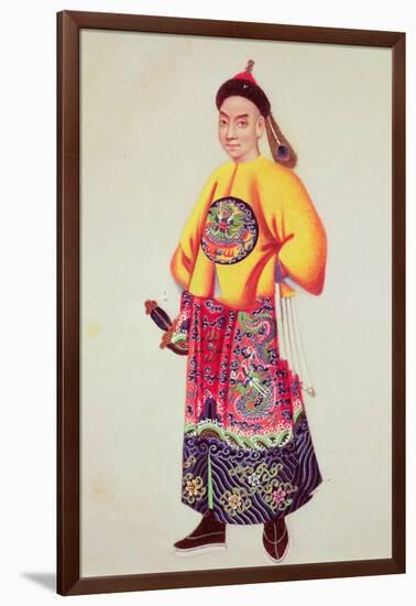 Costume of an Emperor, Late 18th Century-null-Framed Giclee Print