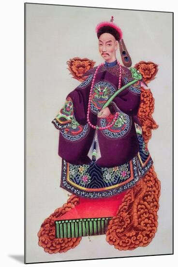 Costume of an Emperor, Late 18th Century-null-Mounted Giclee Print