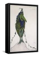Costume Of'La Divinité Mineure ' for 'Narcisse', 1911 (Bodycolour and Graphite on White Wove Paper)-Leon Bakst-Framed Stretched Canvas
