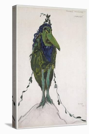 Costume Of'La Divinité Mineure ' for 'Narcisse', 1911 (Bodycolour and Graphite on White Wove Paper)-Leon Bakst-Stretched Canvas