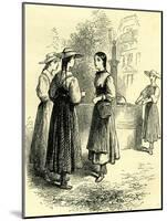 Costume of Swiss Girls Switzerland-null-Mounted Giclee Print