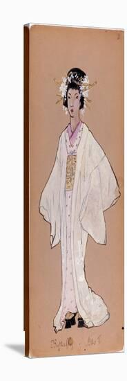 Costume of the Character of Cii Cio San for the Opera “Madame Butterfly” by Giacomo Puccini (1858-1-Adolfo Hohenstein-Stretched Canvas