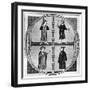 Costume of the Four Seasons of the Year-null-Framed Giclee Print