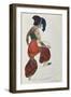 Costume of Vaslav Nijinsky or Nijinski in the character of the sultan in the ballet Sheherazade-Leon Bakst-Framed Giclee Print