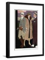 Costume, Out and Away 1919-null-Framed Art Print