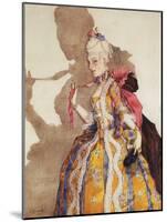 Costume Pour Marquise, Interpretee Par Tamara Karsavina (1885-1978) - Costume Design for Tamara Kar-Konstantin Andreevic Somov-Mounted Giclee Print