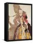 Costume Pour Marquise, Interpretee Par Tamara Karsavina (1885-1978) - Costume Design for Tamara Kar-Konstantin Andreevic Somov-Framed Stretched Canvas