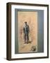 Costume Sketch by Alfred Edel for the First Act of the Opera Otello-Giuseppe Verdi-Framed Giclee Print