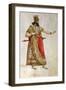 Costume Sketch by Filippo Peroni for the Role of an Old Member of the Chorus in the Opera Nabucco-Giuseppe Verdi-Framed Giclee Print