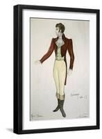 Costume Sketch by G Metelli for Role of Cavaradossi in First and Second Act of Opera Tosca-Giacomo Puccini-Framed Giclee Print