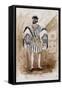 Costume Sketch by Lepic for Role of Count of Monterone in Premiere of Opera Rigoletto-Giuseppe Verdi-Framed Stretched Canvas