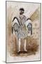 Costume Sketch by Lepic for Role of Count of Monterone in Premiere of Opera Rigoletto-Giuseppe Verdi-Mounted Giclee Print