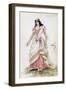 Costume Sketch by Lepic for Role of Gilda in Premiere of Opera Rigoletto-Giuseppe Verdi-Framed Giclee Print