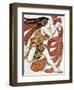 Costume sketch for a Bacchante, from the ballet " Narcissus", mythological poem ,1911.-Leon Bakst-Framed Giclee Print