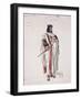 Costume Sketch for Ethiopian Prisoner-Auguste Mariette-Framed Giclee Print