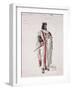 Costume Sketch for Ethiopian Prisoner-Auguste Mariette-Framed Giclee Print