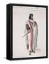 Costume Sketch for Ethiopian Prisoner-Auguste Mariette-Framed Stretched Canvas