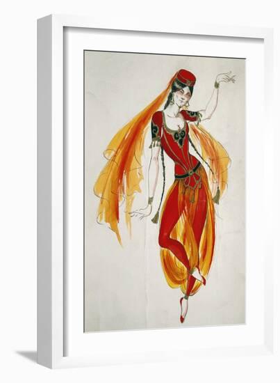 Costume Sketch for Persian Dancer in Opera Luisa Miller, 1849-Giuseppe Verdi-Framed Giclee Print