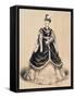 Costume Sketch for Role of Elisabetta for Premiere of Opera Don Carlos-Giuseppe Verdi-Framed Stretched Canvas