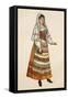 Costume Sketch for Role of Lola in Opera Cavalleria Rusticana-null-Framed Stretched Canvas