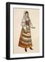 Costume Sketch for Role of Lola in Opera Cavalleria Rusticana-null-Framed Giclee Print