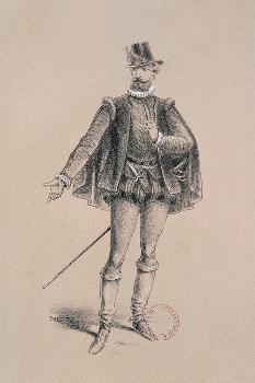 Costume Sketch for Role of Marquis of Posa for Premiere of Opera Don  Carlos' Giclee Print - Giuseppe Verdi | AllPosters.com