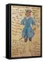 Costume Sketch for Role of Student Member of Chorus in Premiere of Opera Manon Lescaut-Giacomo Puccini-Framed Stretched Canvas